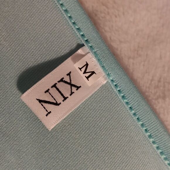 Mint Green Lace Sleeve Women's Top - Picture 7 of 8